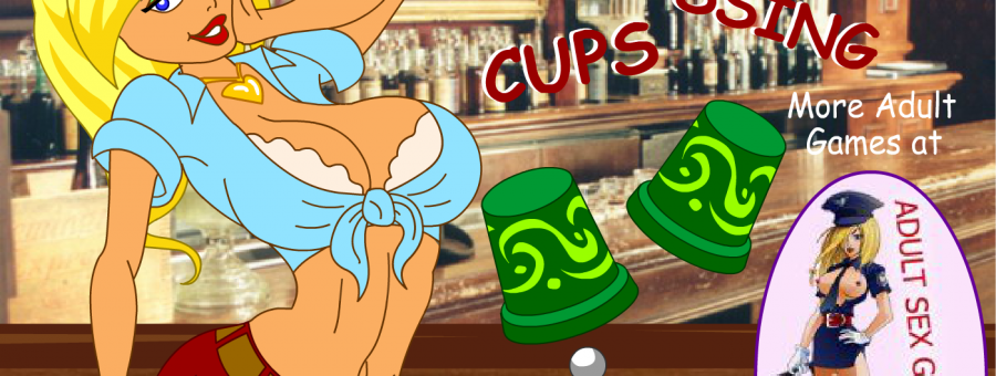 Strip Crossing Cups with Cowgirl